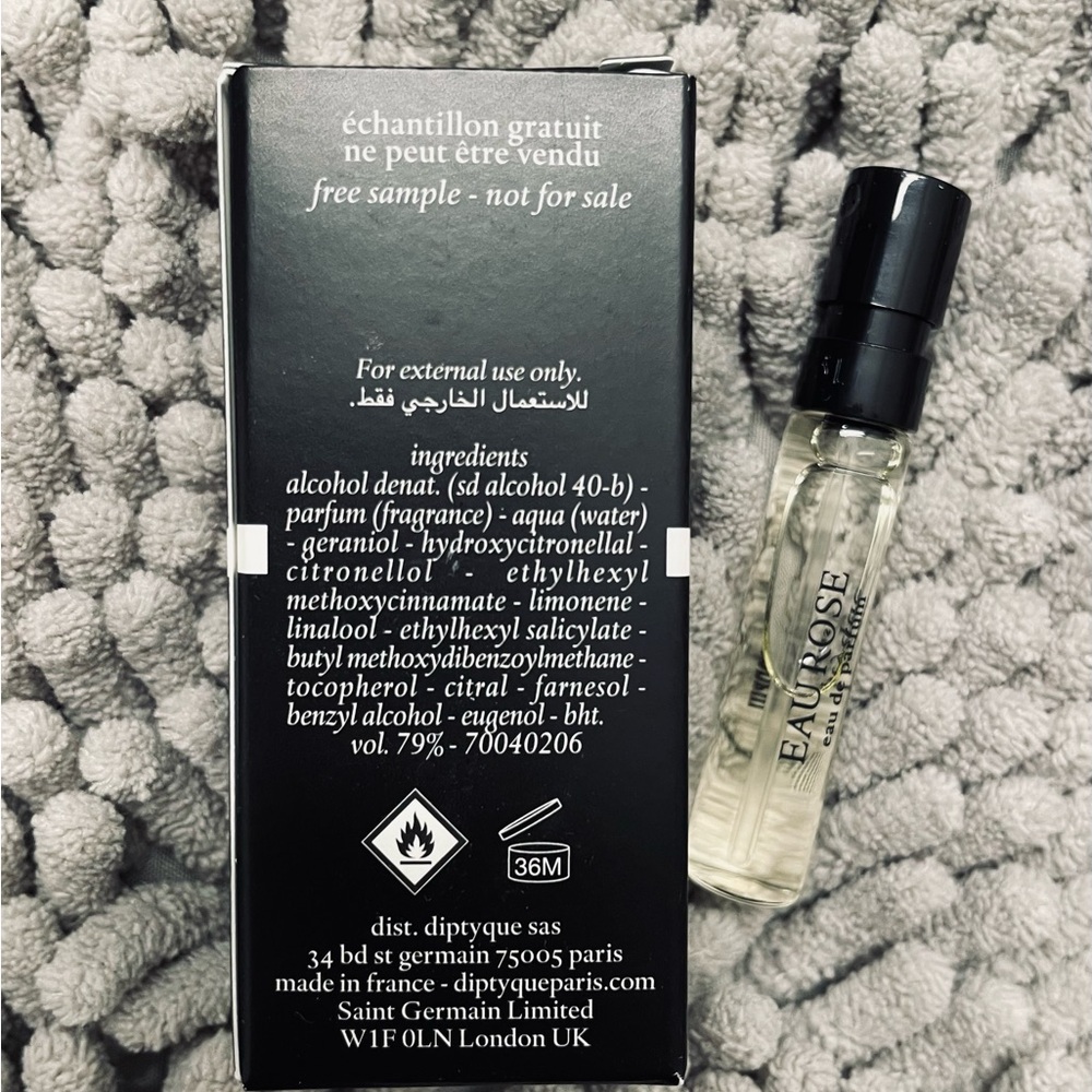 Diptyque Eau Rose, Eau de Parfum Sample, 0.06 fl oz - Picture 2 of 2